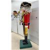 Image 2 : Large Decorative Wooden Nutcracker Soldier Figure with Tricorn Hat and Sword, 42" Tall