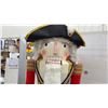 Image 8 : Large Decorative Wooden Nutcracker Soldier Figure with Tricorn Hat and Sword, 42" Tall