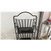 Image 3 : Three-Tier Swinging Metal Wire Basket Display Stand with Bronze Finish, 49 x 17 x 11"