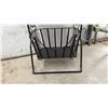 Image 5 : Three-Tier Swinging Metal Wire Basket Display Stand with Bronze Finish, 49 x 17 x 11"