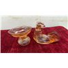 Image 4 : Three Art Glass Carnival Glass Hen on Nest Covered Dishes and Rooster