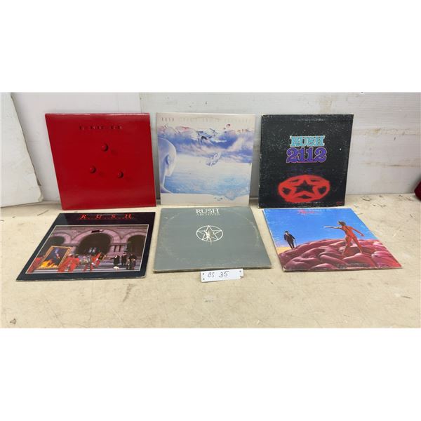 Rush Vinyl LP Record Collection Including 2112, Hemispheres, Grace Under Pressure, and More