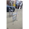 Image 2 : Above-Ground Swimming Pool Ladder with Dual-Sided Steps and Curved Handrails, Gray