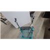 Image 4 : SoomsTeal Four-Wheel Rollator Walker with Padded Seat, Handbrakes, and Wire Basket