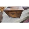 Image 2 : Vintage Wooden Dresser with Attached Mirror, Four Drawers, and Turned Legs 70 x 42 x 19"