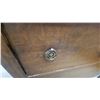 Image 9 : Vintage Wooden Dresser with Attached Mirror, Four Drawers, and Turned Legs 70 x 42 x 19"