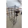 Image 2 : Five-Tier Black Powder-Coated Adjustable Wire Shelving Unit 72 x 35 x 18"