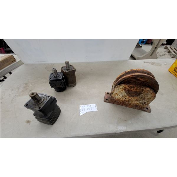 Whiteley Hydraulic Motor, Hydraulic Motor/Pump, and Multi-Sheave Pulley Block