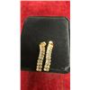 Image 3 : 18K Gold-Plated 5.0mm Emerald-Cut Simulated Diamond Cubic Zirconia Tassel Earrings, 1 1/4" Long