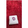 Image 2 : 10.5-Carat Natural Untreated Ruby Gemstone, Emerald Cut, 9.8mm X 14.2mm, in Display Box