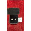 Image 1 : Platinum-Plated 2.0-Carat Each Simulated Diamond Cubic Zirconia Stud Earrings with Velvet Box