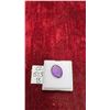 Image 1 : 9.0-Carat Natural Untreated Royal Amethyst Gemstone, Oval Cut, 14mm X 18.1mm
