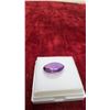 Image 3 : 9.0-Carat Natural Untreated Royal Amethyst Gemstone, Oval Cut, 14mm X 18.1mm