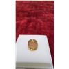 Image 2 : 8.0 Carat Natural Untreated Imperial Topaz, Oval Cut, 10.3 x 11.7 Millimeters