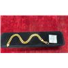 Image 1 : 18-Karat Gold Plated 7.5mm Cuban Link Bracelet, 8" Long