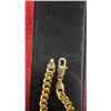 Image 4 : 18-Karat Gold Plated 7.5mm Cuban Link Bracelet, 8" Long