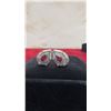 Image 5 : Platinum Plated 23.0 mm Pear Cut Ruby Simulated Diamond 2 Piece Set- Adjustable 17"-19"