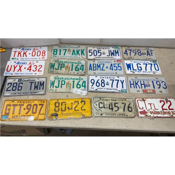 Canadian Provincial License Plates: Ontario, Manitoba, Alberta, Quebec and More