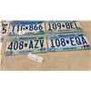 Image 5 : Collection of 14 Vintage United States License Plates from Various States, 1988-2003