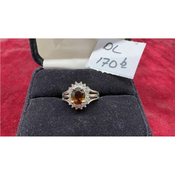 1.51 Ct VS Oval Natural Greenish Yellow Tourmaline,Unheated Africa Gemstone Halo Ring