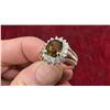 Image 6 : 1.51 Ct VS Oval Natural Greenish Yellow Tourmaline,Unheated Africa Gemstone Halo Ring