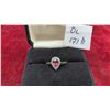 Image 1 : 0.77 Ct 7.5 x 5mm Pear Natural Pinkish Purple Tourmaline, Unheated Africa Gem in Solid Silver