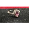 Image 5 : 0.77 Ct 7.5 x 5mm Pear Natural Pinkish Purple Tourmaline, Unheated Africa Gem in Solid Silver