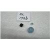 Image 1 : VVS Octagon Greenish Blue Tourmaline, Aquamarine Cabochon, and Green Emerald