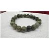 Image 3 : Natural Unheated Burmese Green Jadeite Bracelet, 199.00 Carat, 19 Pieces, 2" Size
