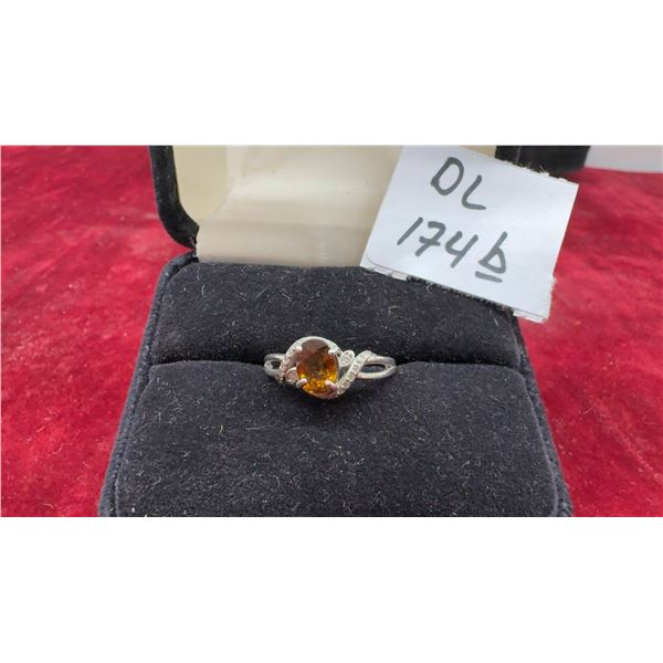 2.37 Ct T.W. Oval Natural Yellow Sphene - Adamantine Luster Gemstone in Solid Silver Setting, Sz 6.