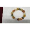 Image 2 : Natural Untreated Multi-Color Jade 30-Piece Burma Gems Bracelet, 171.64 Carat, 2"