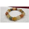 Image 5 : Natural Untreated Multi-Color Jade 30-Piece Burma Gems Bracelet, 171.64 Carat, 2"