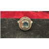 Image 3 : 1.33 Ct 7.5 x 6mm Oval Natural Greenish Blue Sapphire, Heated Australian Gem with Solid Silver
