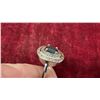Image 6 : 1.33 Ct 7.5 x 6mm Oval Natural Greenish Blue Sapphire, Heated Australian Gem with Solid Silver