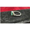 Image 3 : Art Deco-Inspired Earth Minded Emerald Style Ring with Black and Clear Accent Gemstones