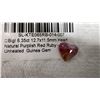 Image 5 : Natural Unheated Green Tourmaline, Purplish Red Heart Shaped Ruby, and Pear Cabochon Natural Opal