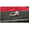 Image 3 : 1.74 Ct 8mm VS Round Brilliant Natural Purple Amethyst Ring in Sterling Silver Setting, Sz 7