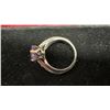 Image 2 : 1.68 Ct 8 x 5.4mm VS Round Brilliant Natural Purple Amethyst Ring, in Sterling Silver Setting
