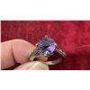 Image 9 : 1.68 Ct 8 x 5.4mm VS Round Brilliant Natural Purple Amethyst Ring, in Sterling Silver Setting