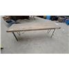 Image 1 : Rustic Rectangular Wood Plank Bench with Black Metal Hairpin Legs 52" Wide