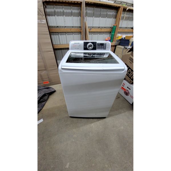 Samsung VRT Top-Load Washing Machine with Glass Lid and Stainless Steel Drum