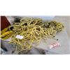 Image 3 : Assorted Yellow Polypropylene Utility Rope, Tie-Down Strap, with Storage Tub