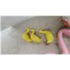 Image 6 : Plastic Lawn Ornaments: Pink Flamingos, White Goose, Ducklings, and Gray Squirrel