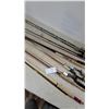 Image 3 : Lot of Assorted Fishing Rods with Cork and Foam Handles, 10x