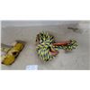 Image 4 : Yellow Danforth-Style Fluke Anchor and River Anchor with Rope