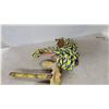 Image 5 : Yellow Danforth-Style Fluke Anchor and River Anchor with Rope