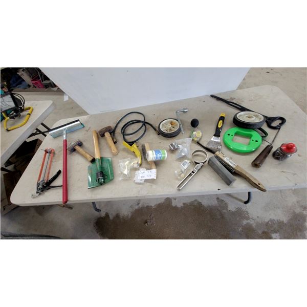 Hacksaw, Squeegee, Small Sledgehammer, Rubber Mallet, Ice Scraper, Wire Brush, and More