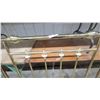 Image 3 : Brass-Plated Metal Bed Frame Headboard and Footboard with Porcelain Floral Finials