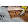 Image 5 : Rustic Pine Storage Chest with Wrought Iron Strap Hinges and Bail Handles 15 x 35 x 35" and 2 End