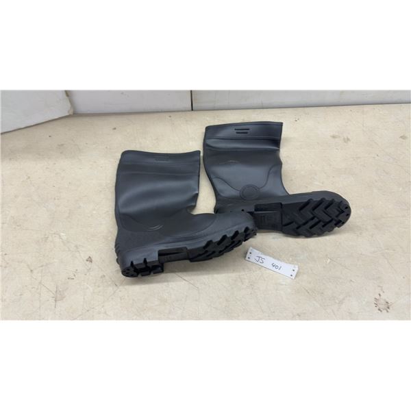 Steel Toed Rubber Boots, Size 10